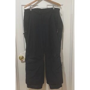 Obermeyer Mens XL Short Black Insulated Ski Snowboard Pants Adjustable Waist
